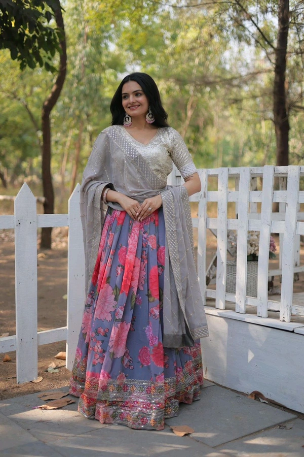 Antique Fashion 1 Beautiful Designer Lehenga - colour 2