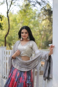 Antique Fashion 1 Beautiful Designer Lehenga - colour 2