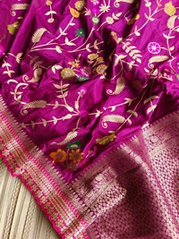 Antique Fashion 1 Exclusive elegant launch for fancy collection perfect for any function light weight banarsi   - colour 1