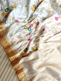 Antique Fashion 1 Exclusive elegant launch for fancy collection perfect for any function light weight banarsi   - colour 2
