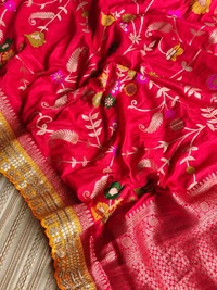 Antique Fashion 1 Exclusive elegant launch for fancy collection perfect for any function light weight banarsi   - colour 3
