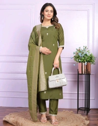 Antique Fashion 1 Kurti Pant Dupatta Set Collection  - colour 1, XL