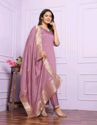 Antique Fashion 1 Kurti Pant Dupatta Set Collection  - colour 2, L