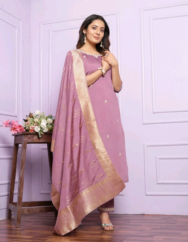 Antique Fashion 1 Kurti Pant Dupatta Set Collection  - colour 2, XL