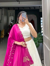 Antique Fashion 1 Wrapped in Lucknowi elegance shining with every step  - colour 2, Unstitched Blouse