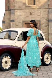 Antique Fashion 1 Premium Quality Resham Embroidery Suit Set With Dupatta And Pant      - S, colour 1
