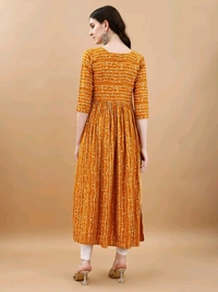 Antique Fashion 1 Bandhani Naira Kurta With Handmade Latkans      - colour 2, XL