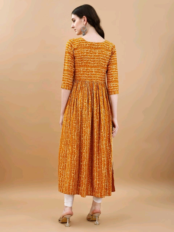 Antique Fashion 1 Bandhani Naira Kurta With Handmade Latkans      - colour 2, XL