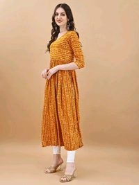 Antique Fashion 1 Bandhani Naira Kurta With Handmade Latkans      - colour 2, XXL