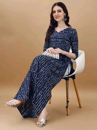 Antique Fashion 1 Bandhani Naira Kurta With Handmade Latkans      - colour 3, Xs