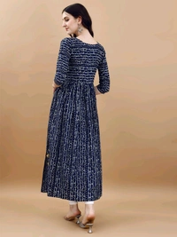 Antique Fashion 1 Bandhani Naira Kurta With Handmade Latkans      - colour 3, L