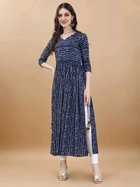 Antique Fashion 1 Bandhani Naira Kurta With Handmade Latkans      - colour 3, XXL
