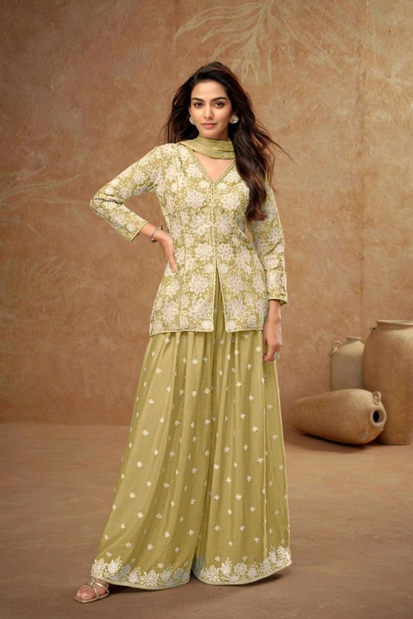 Antique Fashion 1 Kurti Plazo  - colour 2, S