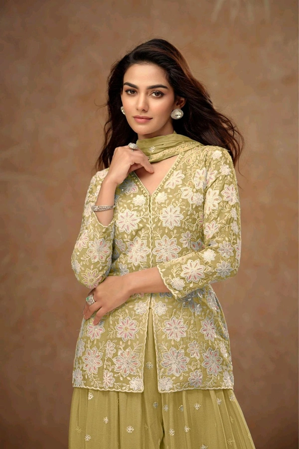 Antique Fashion 1 Kurti Plazo  - colour 2, S