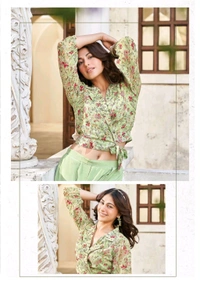 Antique Fashion 1 TOP FABRIC PURE VISCOSE GEORGETTE PURE CHINON CHIFFON - M