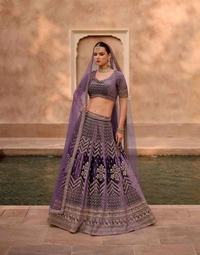 Antique Fashion 1 PURE VISCOS LYCRA CRYSTAL SILK WITH HANDWORK BLOUSE AND TALE CUT FULL LENGTH DUPATTA FRONT AND BACK EMBROIDERED WITH CANCAN 