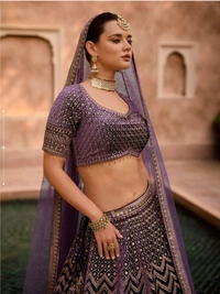 Antique Fashion 1 PURE VISCOS LYCRA CRYSTAL SILK WITH HANDWORK BLOUSE AND TALE CUT FULL LENGTH DUPATTA FRONT AND BACK EMBROIDERED WITH CANCAN 
