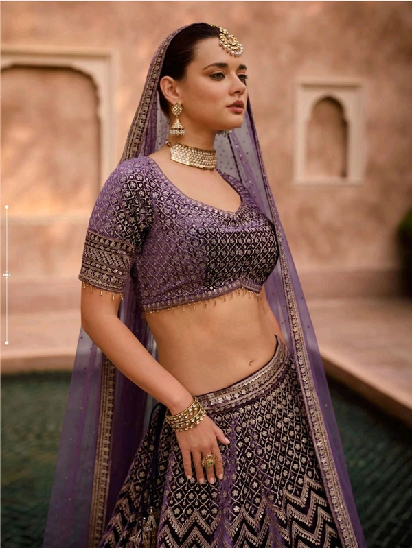 Antique Fashion 1 PURE VISCOS LYCRA CRYSTAL SILK WITH HANDWORK BLOUSE AND TALE CUT FULL LENGTH DUPATTA FRONT AND BACK EMBROIDERED WITH CANCAN 