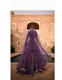 Antique Fashion 1 PURE VISCOS LYCRA CRYSTAL SILK WITH HANDWORK BLOUSE AND TALE CUT FULL LENGTH DUPATTA FRONT AND BACK EMBROIDERED WITH CANCAN 