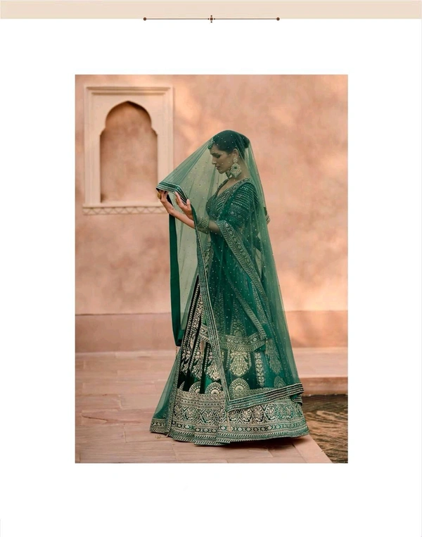 Antique Fashion 1 PURE VISCOS LYCRA CRYSTAL SILK WITH HANDWORK BLOUSE AND TALE CUT FULL LENGTH DUPATTA FRONT AND BACK EMBROIDERED WITH CANCAN 