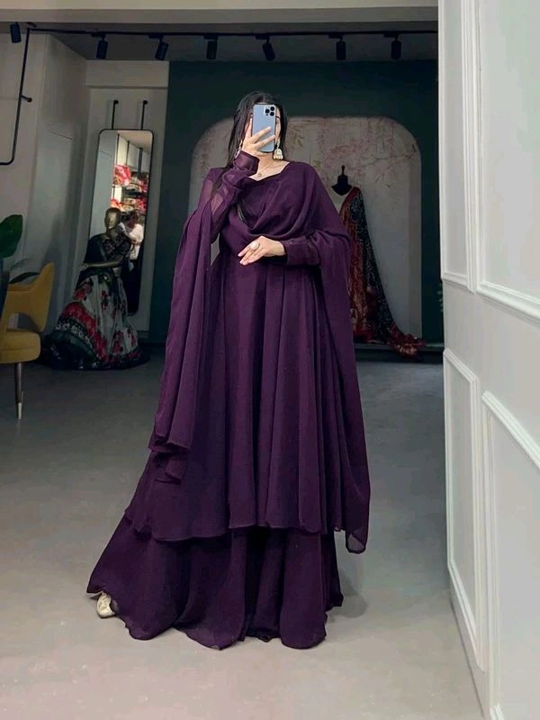 Antique Fashion 1 Kurti Plazo  Dupatta - colour 4, M