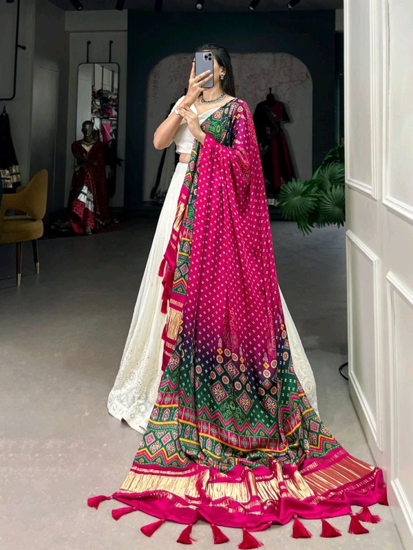 Antique Fashion 1 Experience timeless elegance with this beautiful lucknowi paper mirror work lehenga  - Designe 6