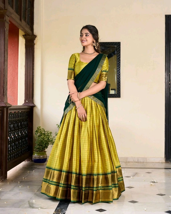 Antique Fashion 1 Paithani artistry on Cotton Silk an elegant tribute to cultural heritage   - colour 1, Flair =5 Gima Look, Unstitched Blouse