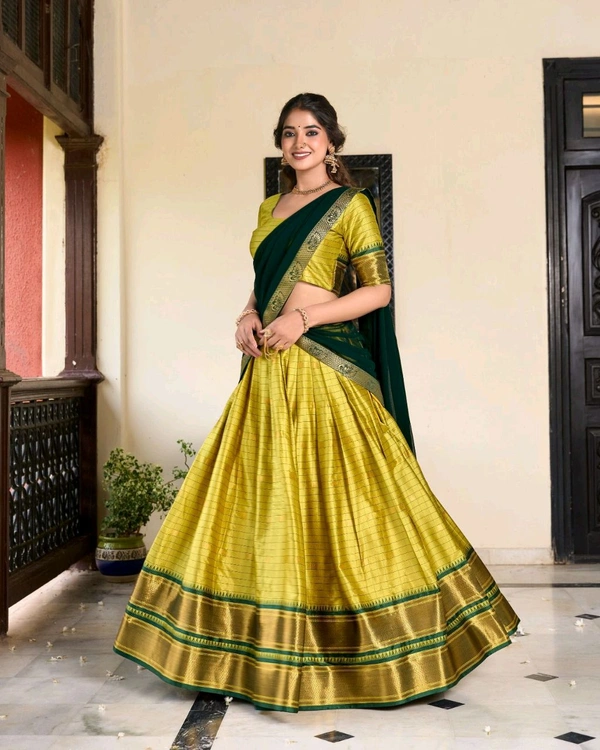 Antique Fashion 1 Paithani artistry on Cotton Silk an elegant tribute to cultural heritage   - colour 1, Flair =5 Gima Look, Unstitched Blouse