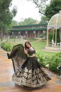Antique Fashion 1 Without Blink Select this Designer Lehenga collection Made with Rangoli Silk With Sequins And thread Embroidered work Lehenga Choli with Dupatta  
