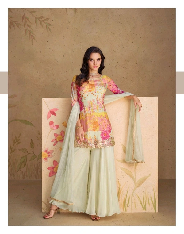 Antique Fashion 1 Kurti Plazo Set
