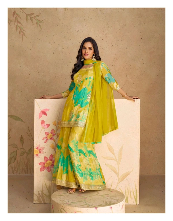 Antique Fashion 1 Kurti Plazo Set