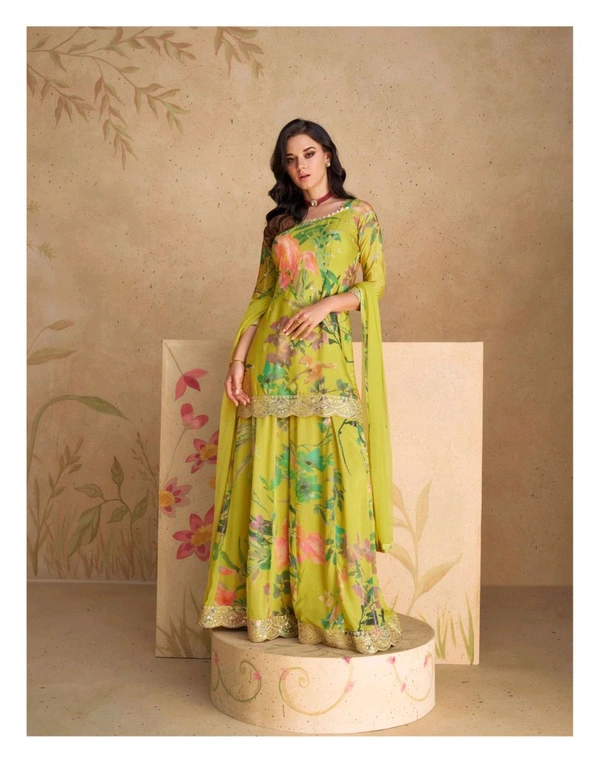 Antique Fashion 1 Kurti Plazo Set