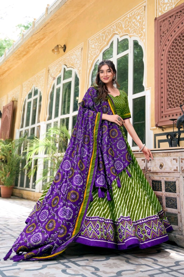 Antique Fashion 1 Elevate your ethnic fashion with the allure of South Indian style Lehenga Choli  a blend of tradition and modernity that captivates hearts - colour 5