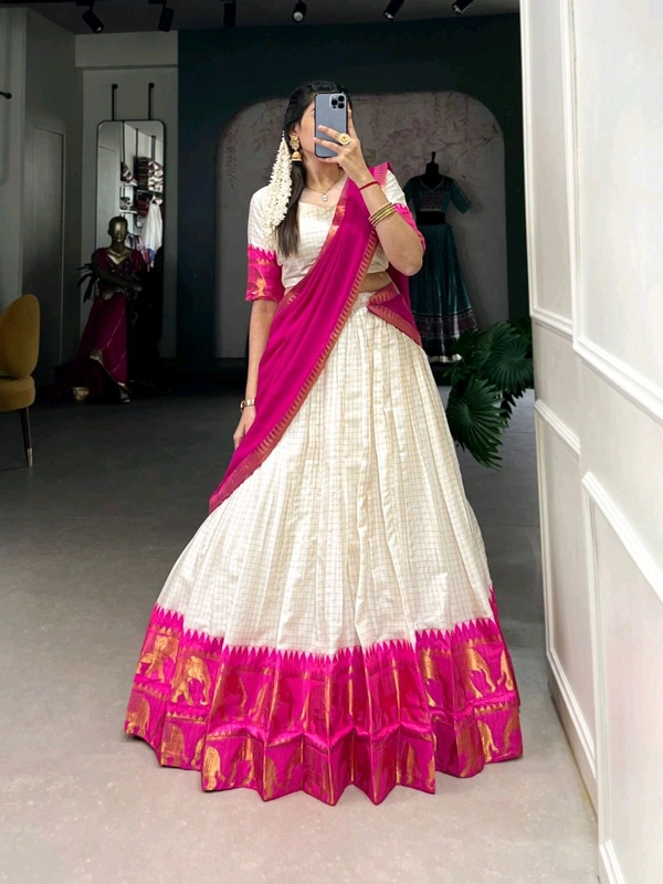 Antique Fashion 1 Soth Indian Lehegha  - colour 4, Unstitched Blouse