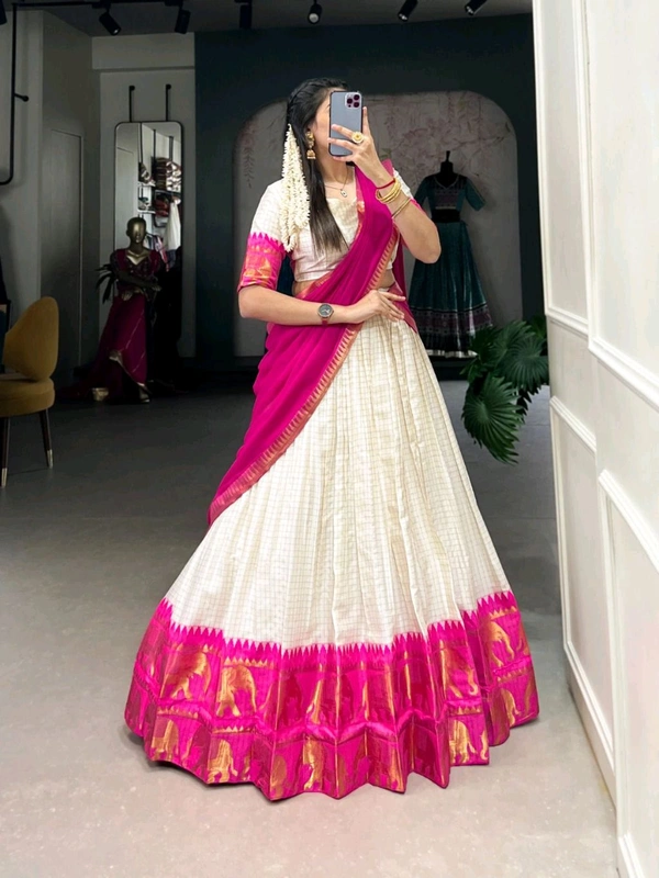 Antique Fashion 1 Soth Indian Lehegha  - colour 4, Unstitched Blouse