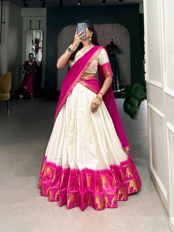 Antique Fashion 1 Soth Indian Lehegha  - colour 4, Unstitched Blouse