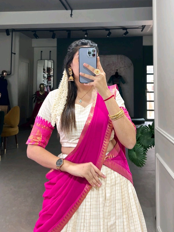 Antique Fashion 1 Soth Indian Lehegha  - colour 4, Unstitched Blouse