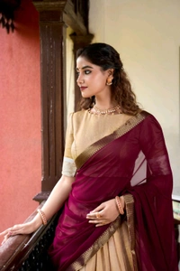 Antique Fashion 1 Kanchipuram Lehenga  - colour 1, Blouse size ( L ), Unstiched Blouse