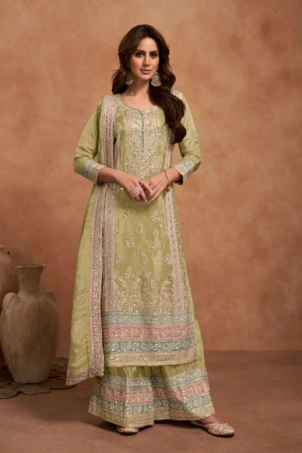 Antique Fashion 1 Kurti Plazo Set - colour 2, M