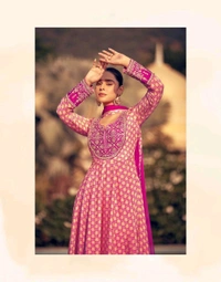 Antique Fashion 1 Designer Anarkali Suit Set Collection  - XL