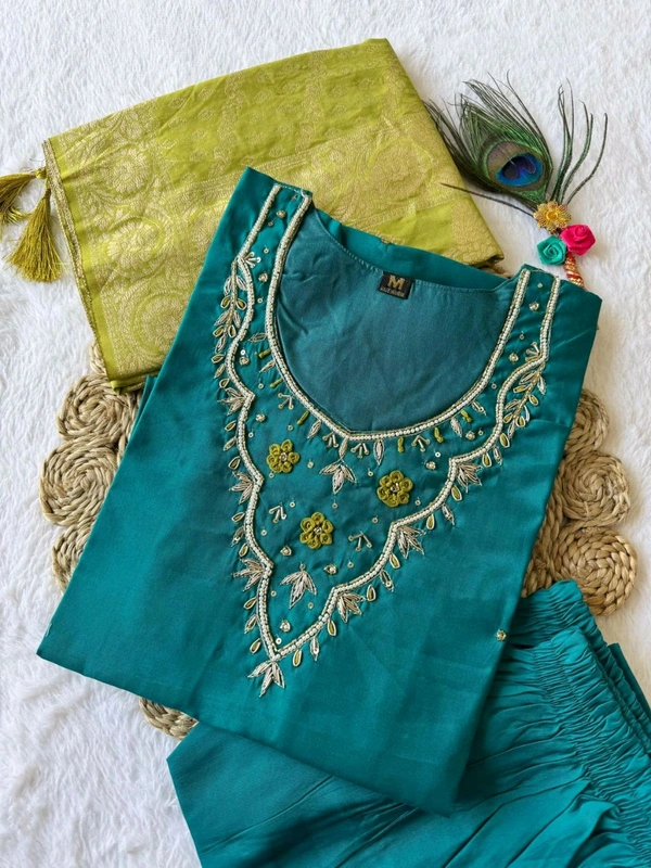 Antique Fashion 1 Designer Kurti Pant Duppta Collection  - M