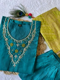 Antique Fashion 1 Designer Kurti Pant Duppta Collection  - M