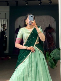 Antique Fashion 1 Kanjivaram Lehengas  - colour 4