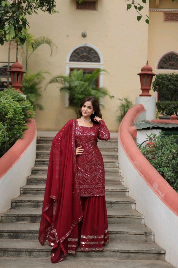 Antique Fashion 1 Designer kurti Pant Plazo Collection  - L, colour 2