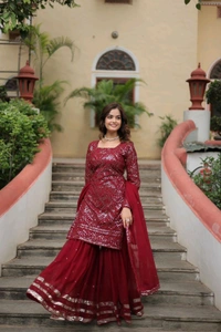 Antique Fashion 1 Designer kurti Pant Plazo Collection  - L, colour 2