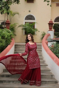 Antique Fashion 1 Designer kurti Pant Plazo Collection  - L, colour 2