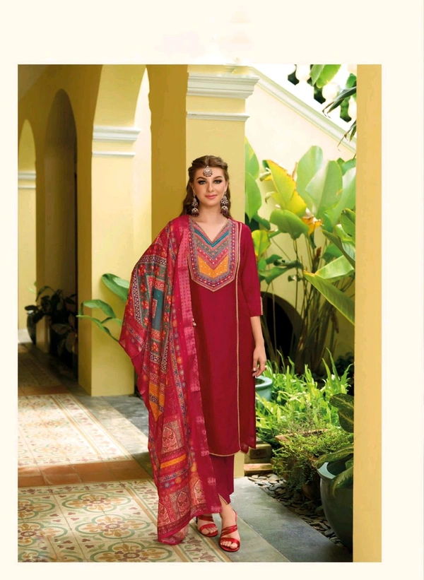 Antique Fashion 1 New Launching Designer Kurti Pant Collection 2024-25 - colour 1, 2XL