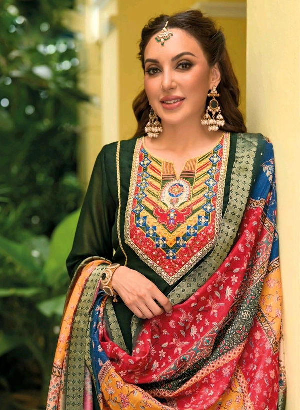 Antique Fashion 1 New Launching Designer Kurti Pant Collection 2024-25 - colour 2, M