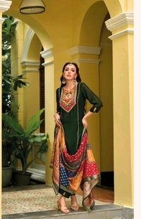Antique Fashion 1 New Launching Designer Kurti Pant Collection 2024-25 - colour 2, M