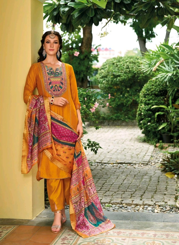 Antique Fashion 1 New Launching Designer Kurti Pant Collection 2024-25 - colour 3, L